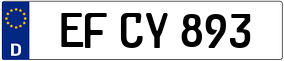 Trailer License Plate